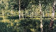 Isaac Levitan Birch Forest painting